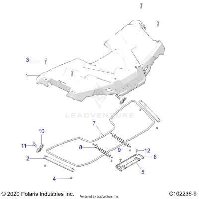 BODY, STORAGE, FRONT - A23S6E57F1/FK (C102236-9)