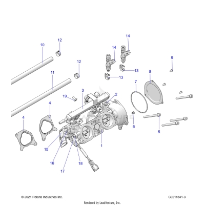 ENGINE, THROTTLE BODY - A25SXZ85A9/AM/AP (C0211541-3)