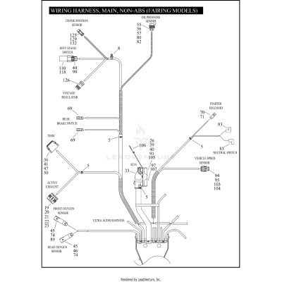 WIRING HARNESS, MAIN, NON-ABS (FAIRING MODELS) (5 OF 6)