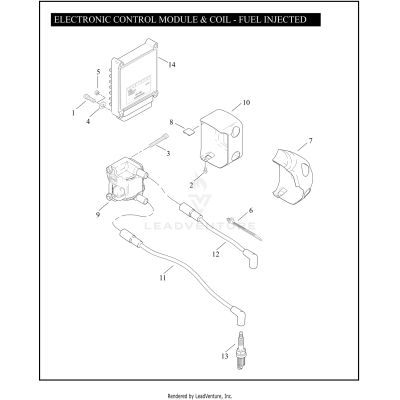 ELECTRONIC CONTROL MODULE & COIL - FUEL INJECTED