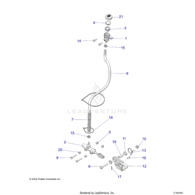 BRAKES, BRAKE PEDAL and MASTER CYLINDER - A23SEA57F1/T57C1/C2/F1/E1/E2 (C102451)
