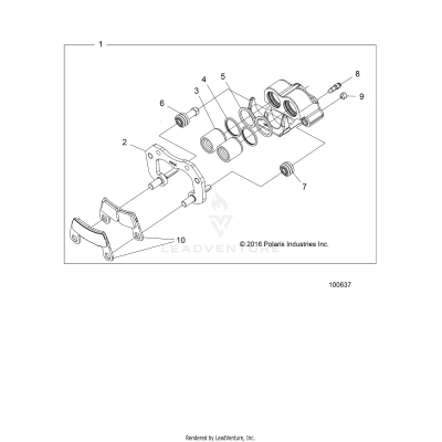 BRAKES, CALIPER, FRONT - A17DCE87AU (100637)