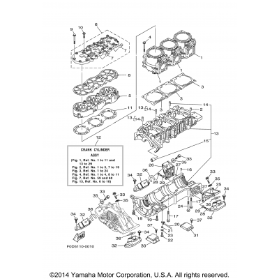 Cylinder. Crankcase 1