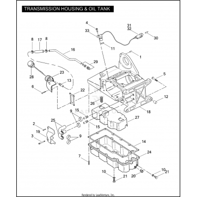 TRANSMISSION HOUSING & OIL TANK