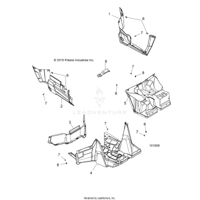 BODY, FLOOR AND ROCKER PANELS - A17DAA57A5 (101009)