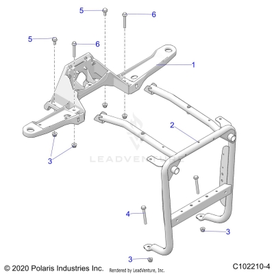 BODY, FRONT BUMPER SUPPORT - A25SXN85A4 (C102210-4)