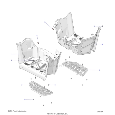 BODY, FOOTWELLS - A25SVA85A4 (C102750)