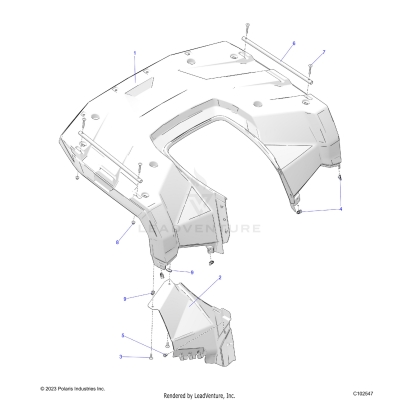 BODY, REAR CAB - A25SEA57L5 (C102547)