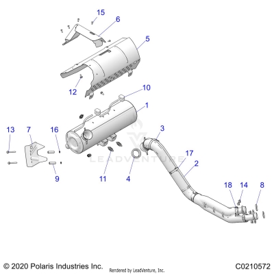 ENGINE, EXHAUST - A25SXN85A4 (C0210572)
