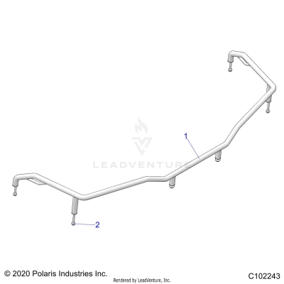 BODY, FRONT RACK EXTENDER - A23S6E57F1/FK (C102243)