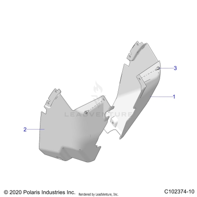 BODY, FRONT MUD GUARDS - A25SVA85A4 (C102374-10)