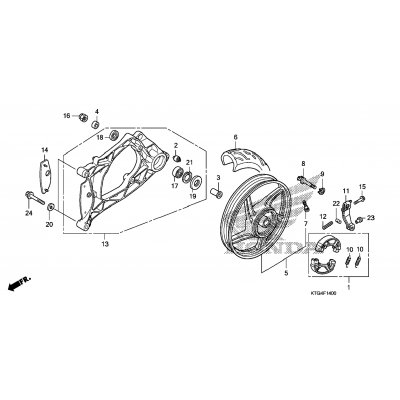 REAR WHEEL / SWINGARM