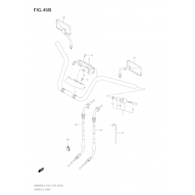 HANDLEBAR (AN400SK5/SK6)