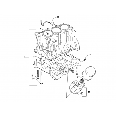 CYLINDER BLOCK/BASE ASSEMBLY