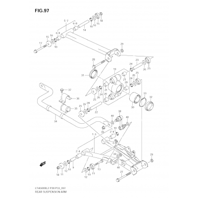 REAR SUSPENSION ARM (LT-A500X E33)