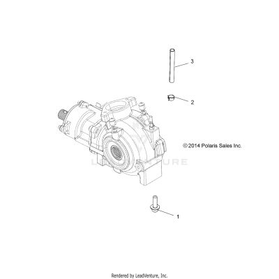 DRIVE TRAIN, GEARCASE MOUNTING, FRONT - A19SYE95BV [49ATVGEARCASEMTG15850SP]