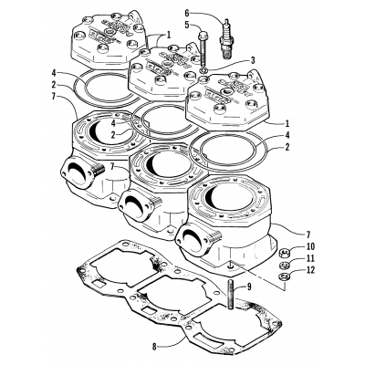 CYLINDER AND HEAD ASSEMBLY