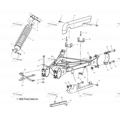 Swing Arm Weldment (4986288628C02)