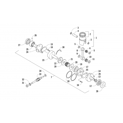 PISTON AND CRANKSHAFT