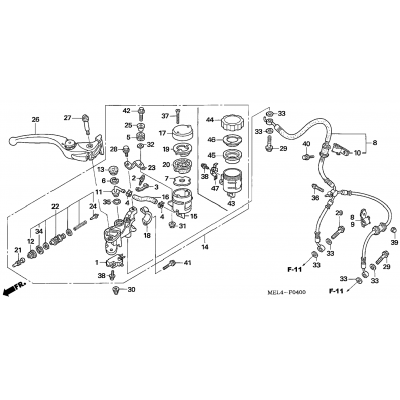 FRONT BRAKE MASTER CYLINDER