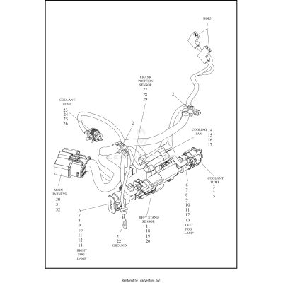 WIRE HARNESS, CHIN SPOILER