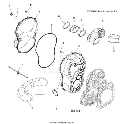 BODY, CLUTCH COVER - A19SVE95FR [101131]