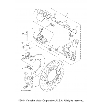 Rear Brake Caliper