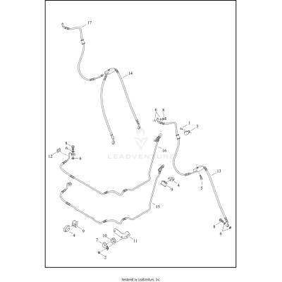 BRAKE LINES, FRONT - ABS