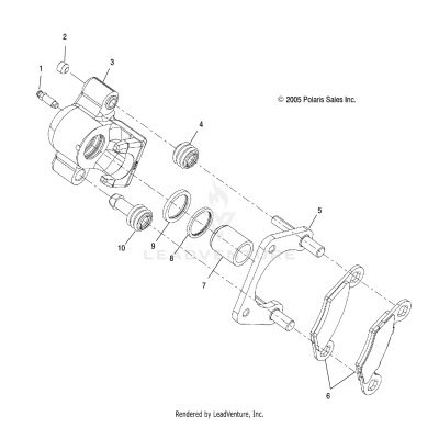 BRAKES, REAR CALIPER - A17DAH57A5 (4999204069920406B10)