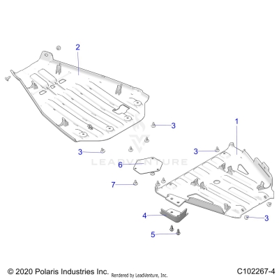 BODY, SKID PLATES - A25SYY95AH (C102267-4)