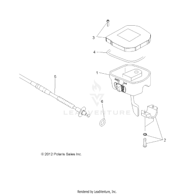 STEERING, CONTROLS, THROTTLE ASM. and CABLE - A17SDA57A1/L2/E57A2 [49ATVCONTROLS13850SCRAM]