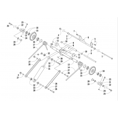 REAR SUSPENSION REAR ARM ASSEMBLY