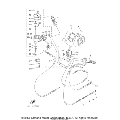 STEERING HANDLE CABLE
