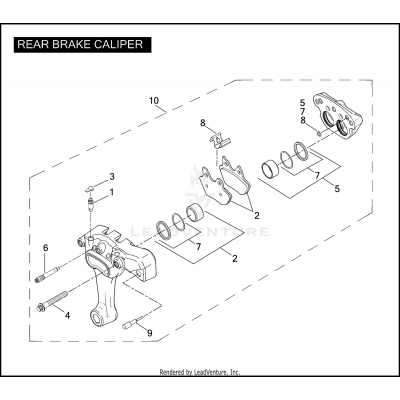 REAR BRAKE CALIPER