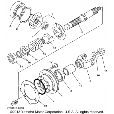 Middle Drive Gear