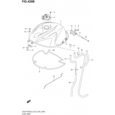 FUEL TANK (GSX-R750ZL4 E28)