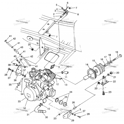 Engine Mounting Sport 400L (4940124012A009)