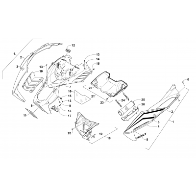 HOOD AND AIR INTAKE ASSEMBLY