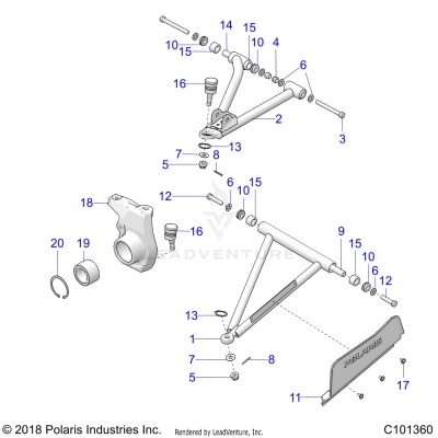 SUSPENSION, FRONT - A19SHE57FP (C101360)