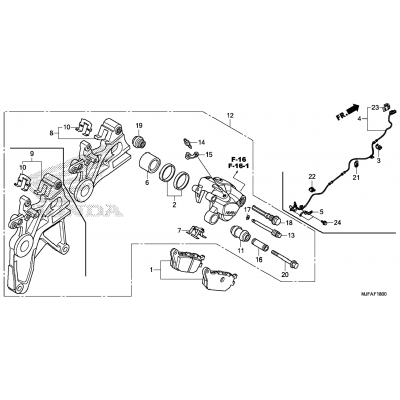 REAR BRAKE CALIPER