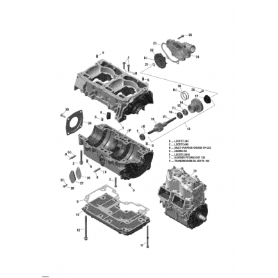 01- Crankcase And Water Pump