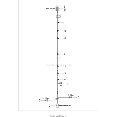 WIRING HARNESS JUMPER - REAR