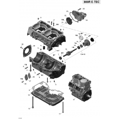 01- Crankcase And Water Pump