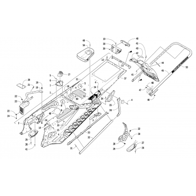 TUNNEL, REAR BUMPER, AND SNOWFLAP ASSEMBLY