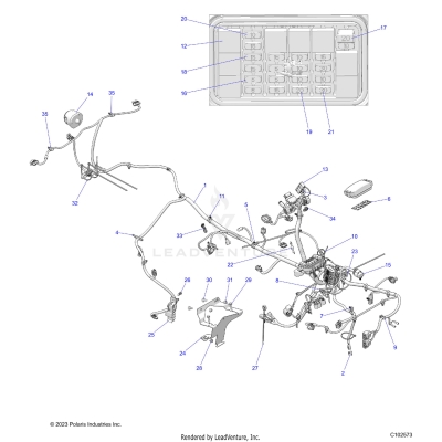 ELECTRICAL, MAIN WIRE HARNESS - A25SEF57CA/EA (C1021573)