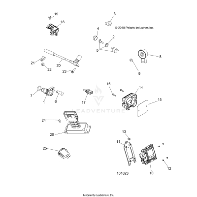 ELECTRICAL, SWITCHES, SENSORS and ECM - A19SJS57PU [101623]