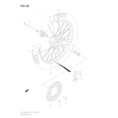 FRONT WHEEL (MODEL K1/K2/K3/K4)