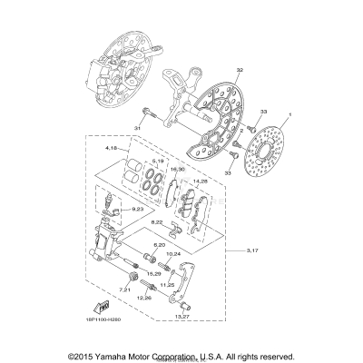 FRONT BRAKE CALIPER
