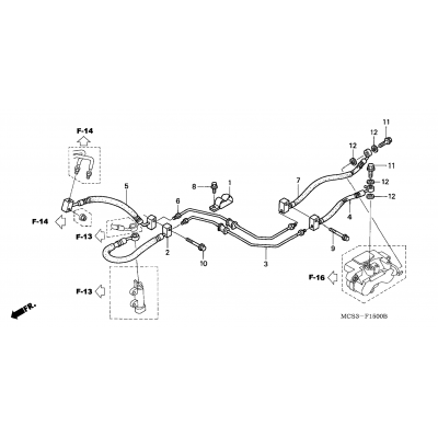 REAR BRAKE HOSE (ST1300)