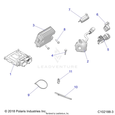 ELECTRICAL, SWITCHES, ECU and CONTROL MODULES - A25SGE95PT (C102188-3)